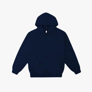 LAA1263 - NAVY 14OZ. HEAVY FLEECE HOODED PULLOVER SWEATSHIRT